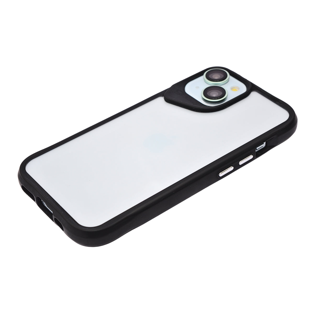 Crystal Clear with TPU Bumper Phone Case for iPhone 15