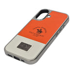 Santa Barbara Polo Club Dual Tone Leather Finish Phone Case for iPhone 17