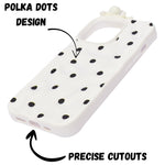 3D Cartoon Character with Polka Dots Soft Phone Case for iPhone 13 Pro