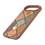 Bohemian Ethnic Print Cork Texture with Pearl Detail Phone Case for iPhone 17 Air