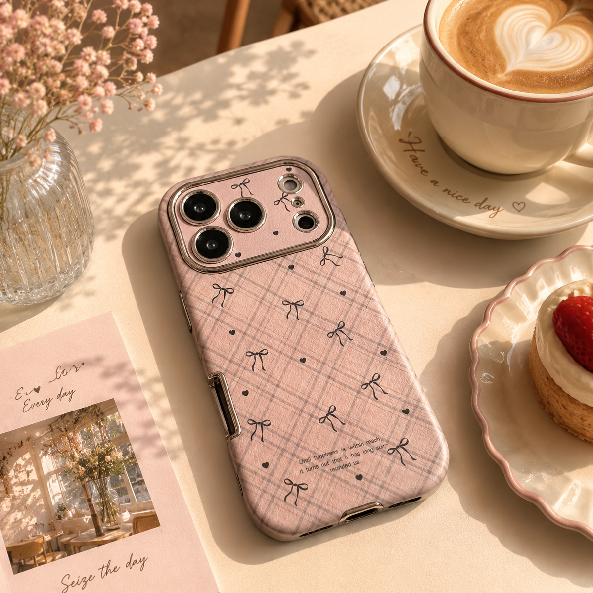 3D Embossed Ribbon Bow Case
