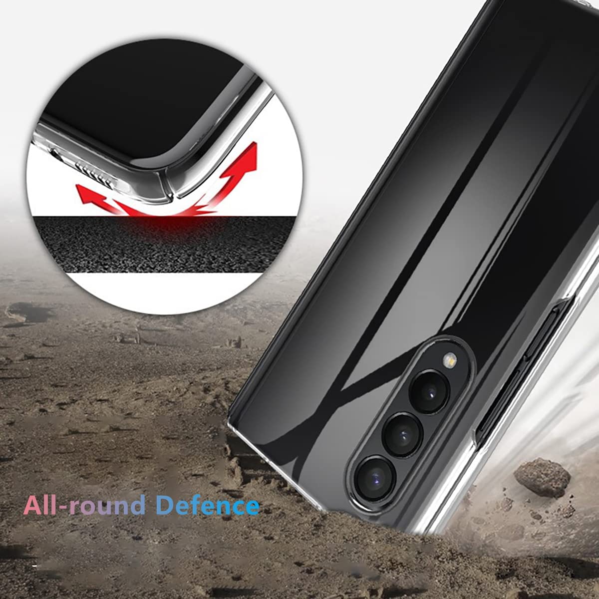 Ultra-Clear Anti-Yellow Durable & Sleek Protection Slim Hard Case for Samsung Fold Series