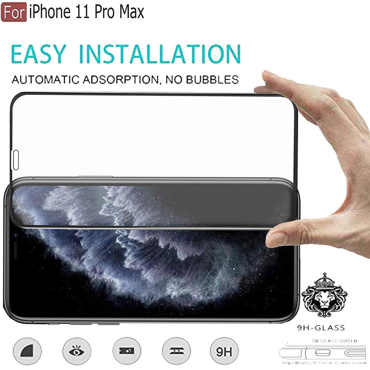 Ultra-Clear Tempered Glass Screen Protector for iPhone 11 Pro Max