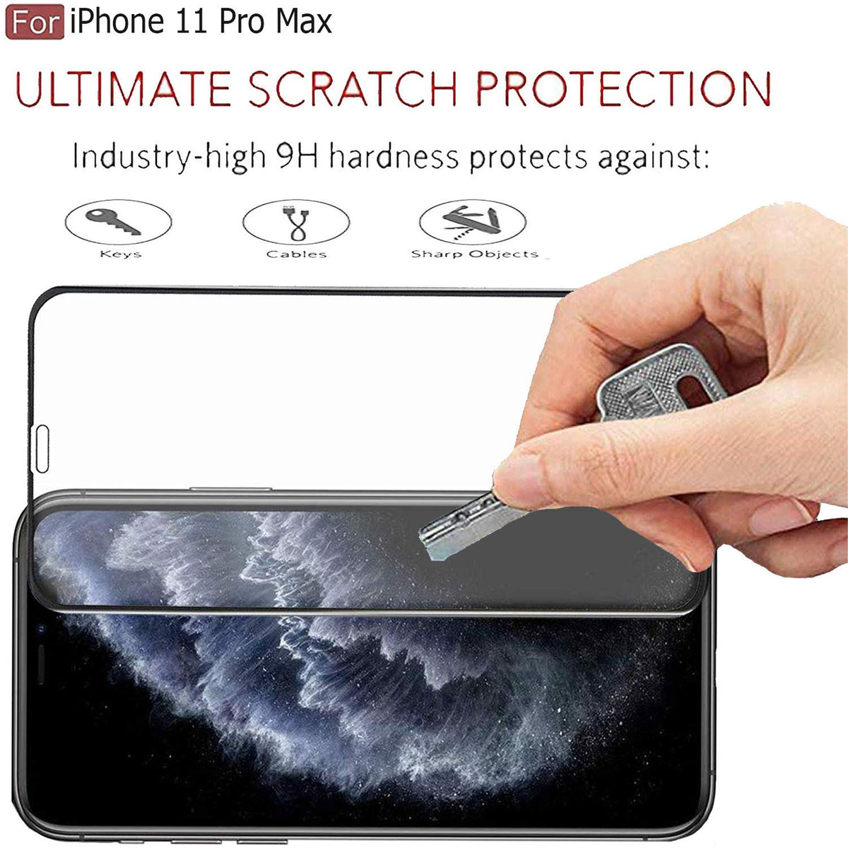 Ultra-Clear Tempered Glass Screen Protector for iPhone 11 Pro Max