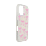 Aesthetic Bow & Floral Print Phone Case for iPhone 16