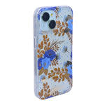 Vibrant Transparent Floral Pattern Phone Case for iPhone 15