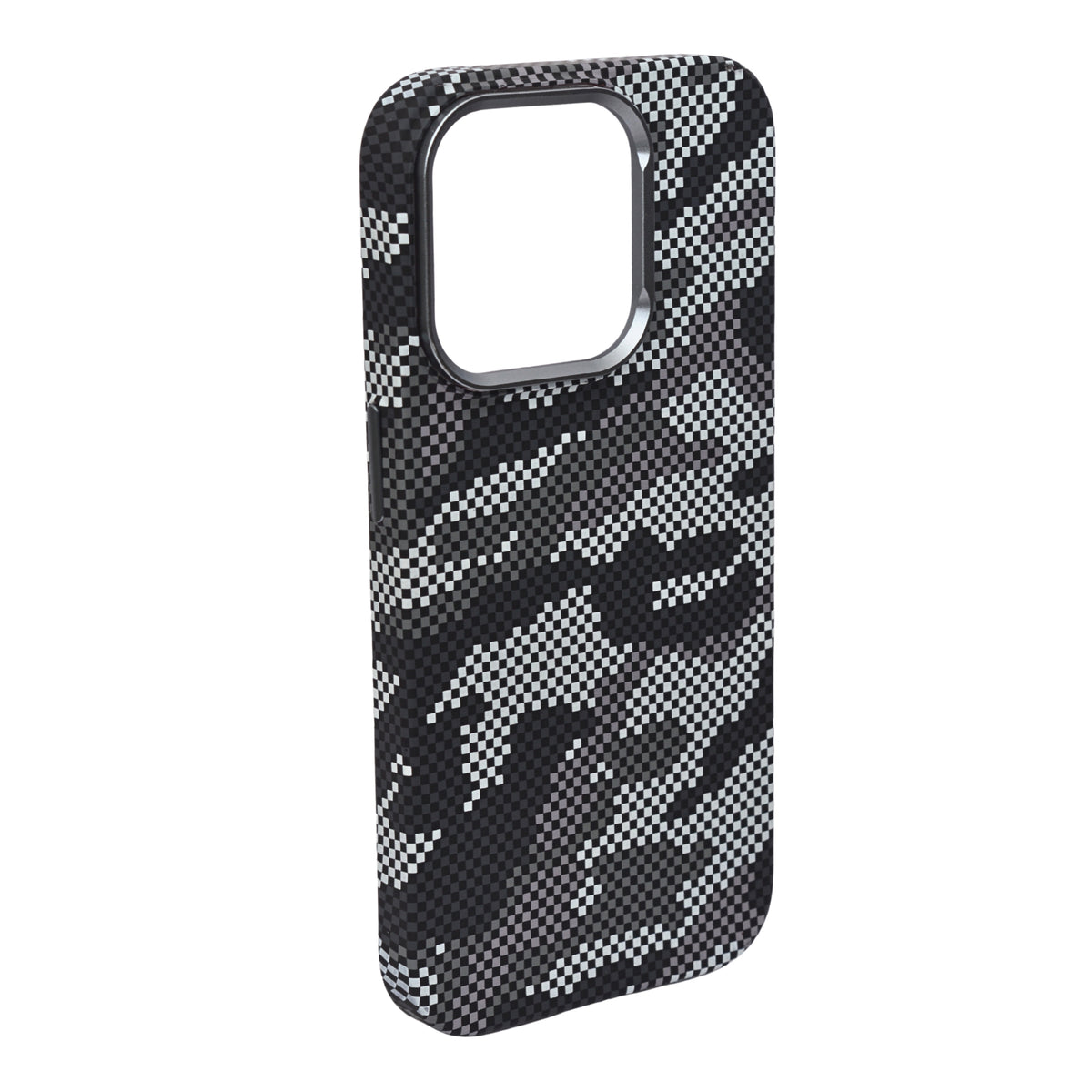 Camouflage Pixel Pattern Phone Case for iPhone 15 Pro