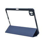 Transparent Trifold Smart Folio Case with Pencil Slot for iPad Pro 11 Inch