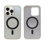 Transparent Protective Phone Case with Built-in MagSafe Ring for iPhone 14 Pro