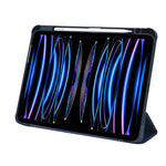 Transparent Trifold Smart Folio Case with Pencil Slot for iPad Pro 11 Inch