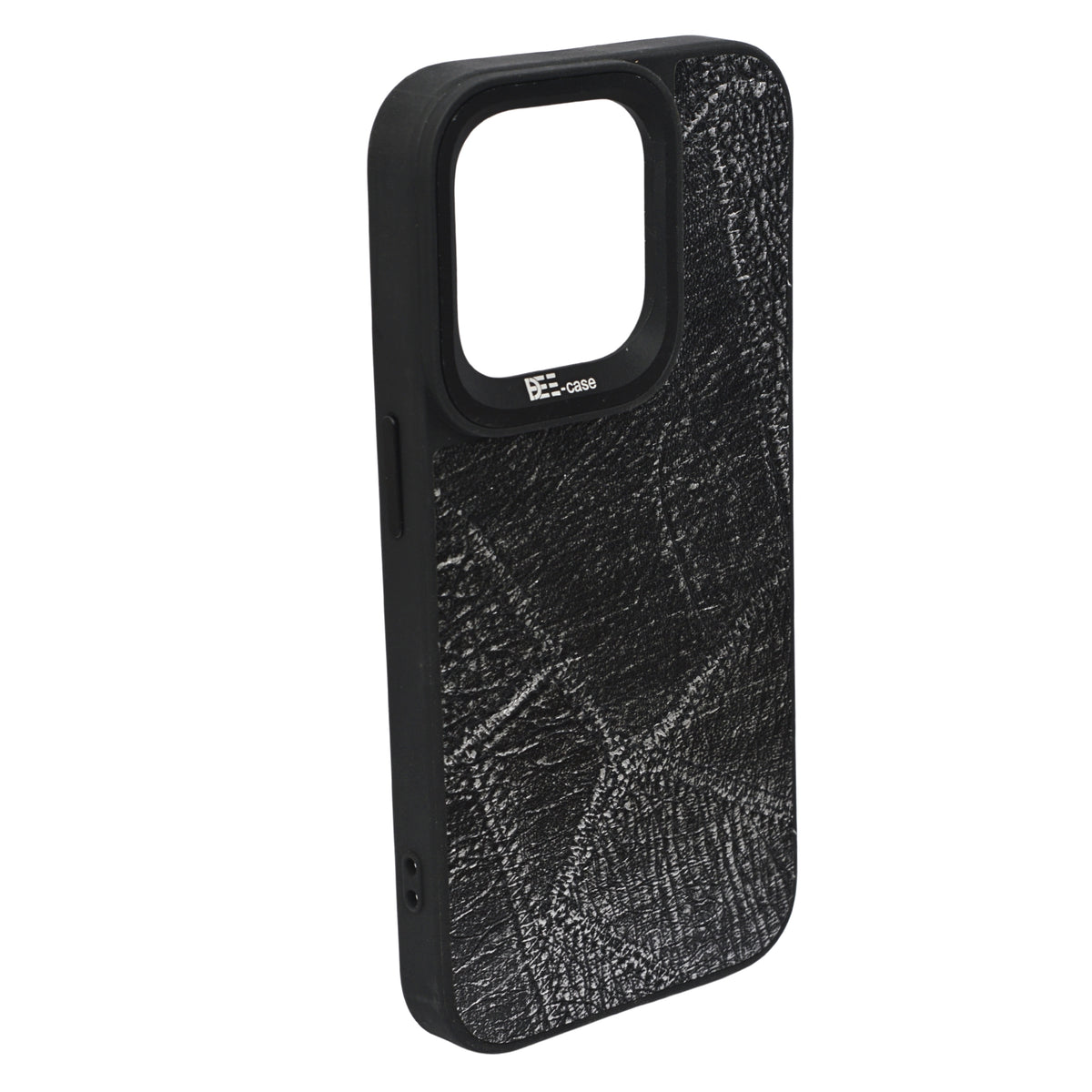 Luxury Textured Leather Finish with Raised Camera Frame Phone Case for iPhone 15 Pro