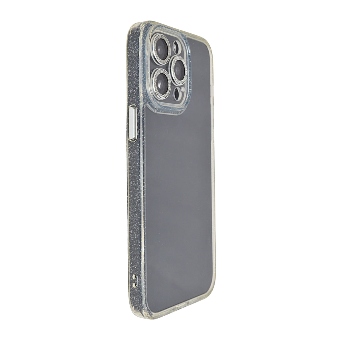 Sparkling Crystal Clear Phone Case with Glitter Camera Guard for iPhone 14 Pro Max