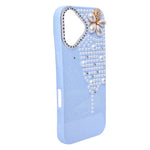 Luxury Glitter Finish with 3D Pearl Flower Design Phone Case for iPhone 17