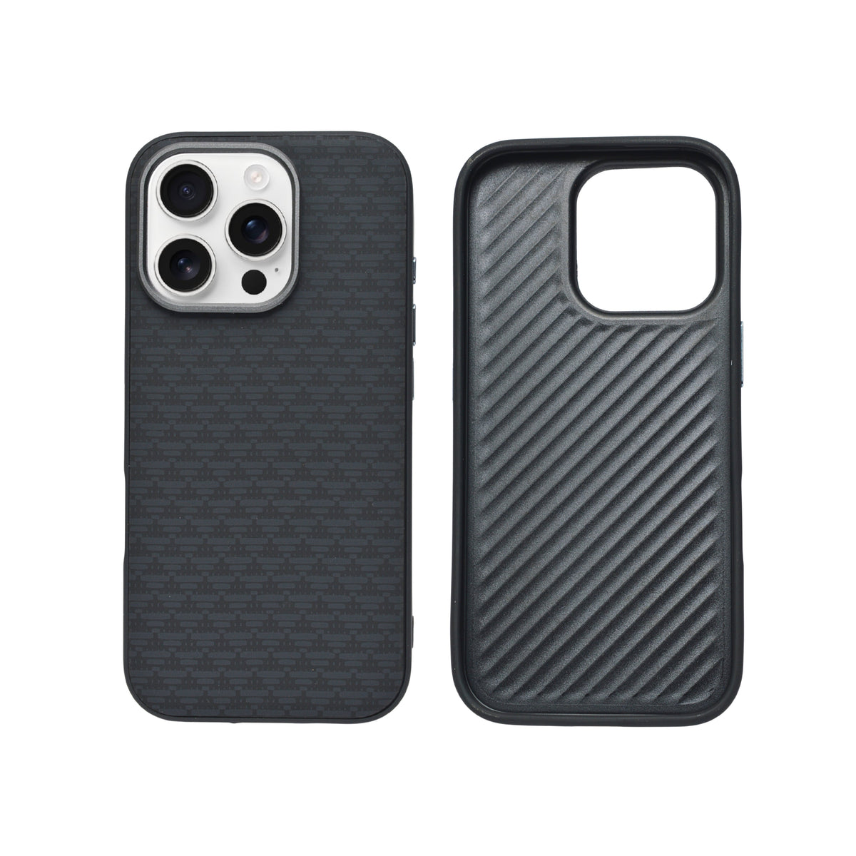 Carbon Weave Pattern Phone Case for iPhone 16 Pro