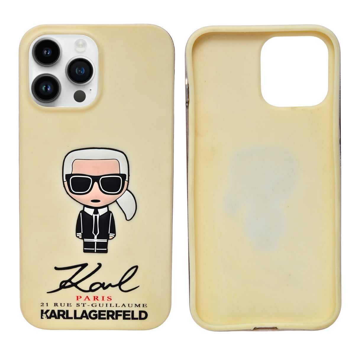 Cartoon Fashion Icon Liquid Silicone Phone Case for 13 Pro Max