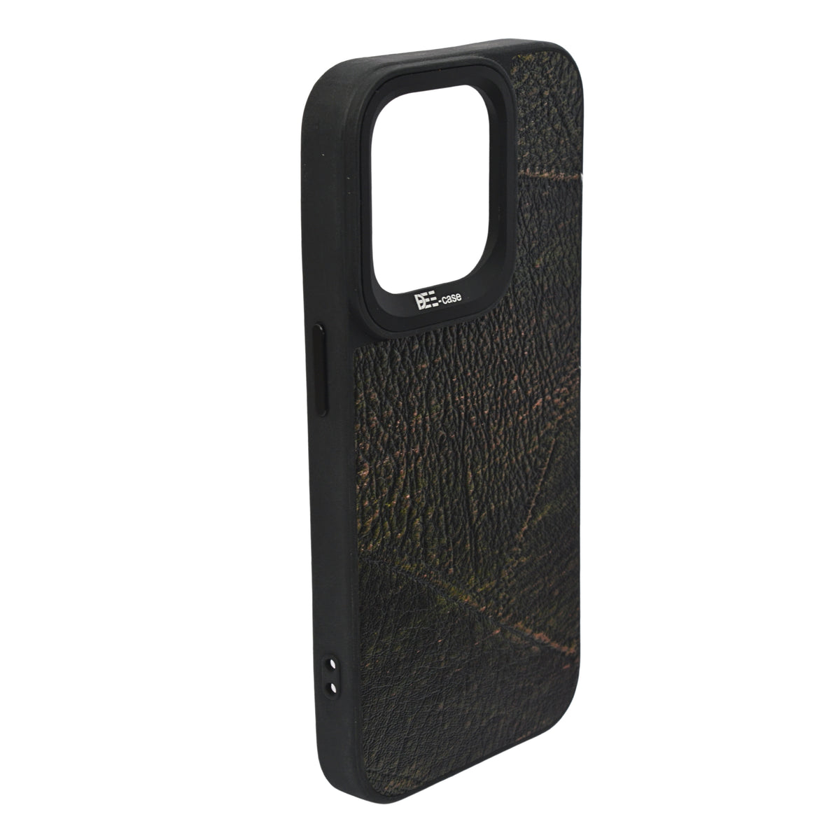 Luxury Textured Leather Finish with Raised Camera Frame Phone Case for iPhone 15 Pro