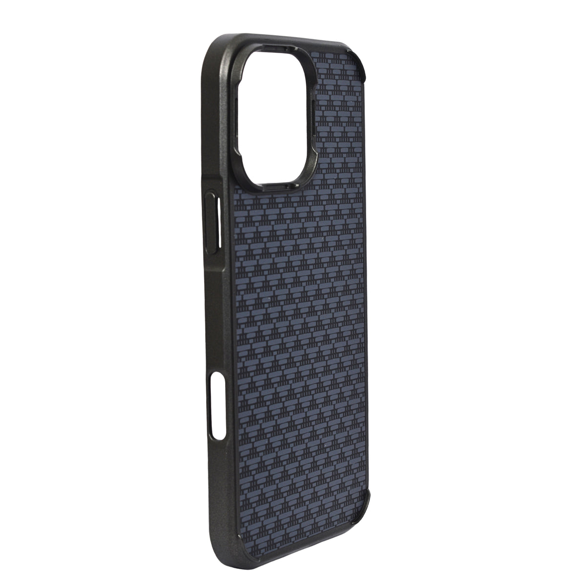 Geometric Carbon Fiber Texture Phone Case for iPhone 16 Pro