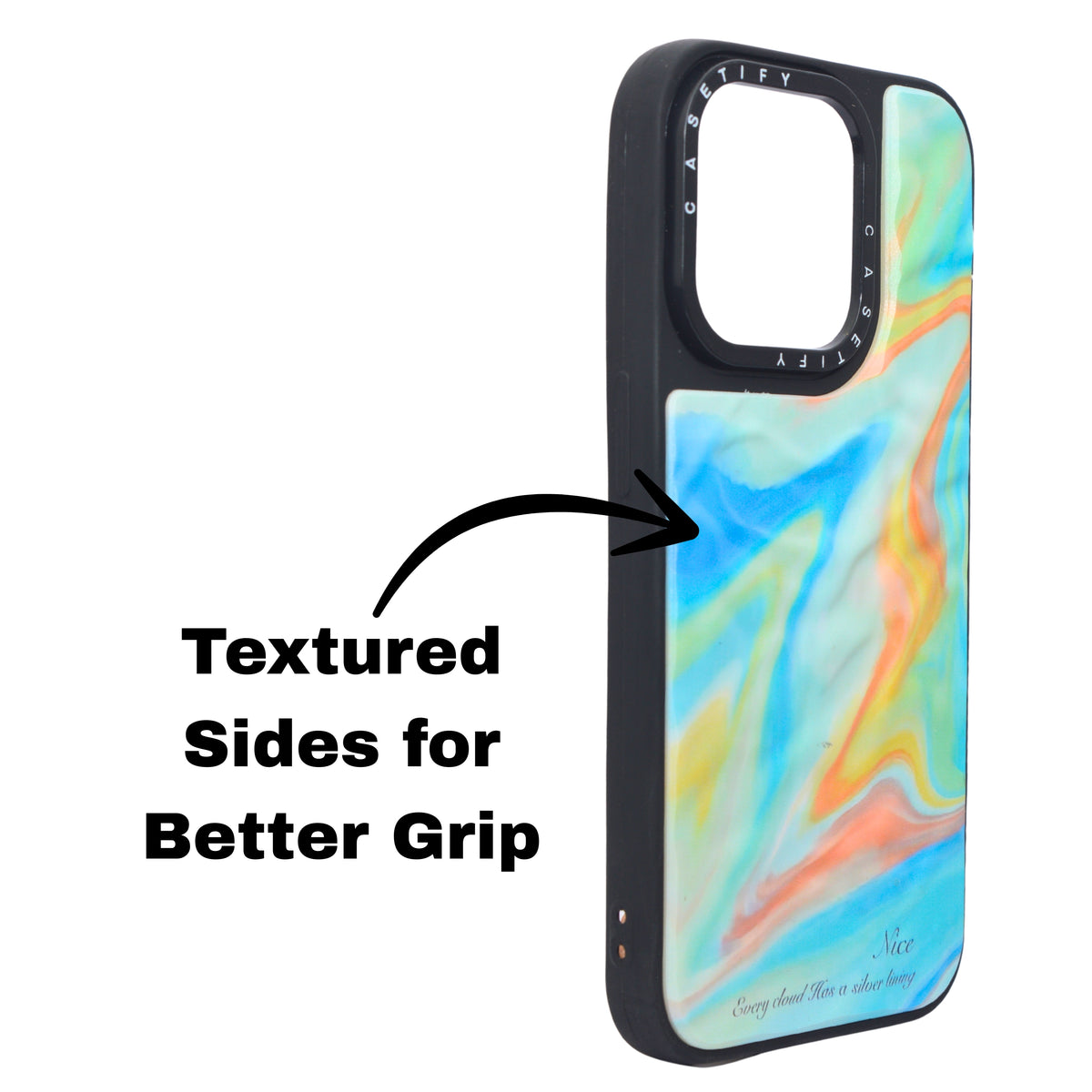 Marble Glossy Abstract Protective Phone Case For iPhone 15 Pro Max