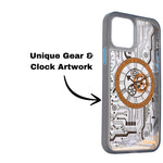 Tech Steampunk Gear Clock Design MagSafe Phone Case For iPhone 12/ 12Pro