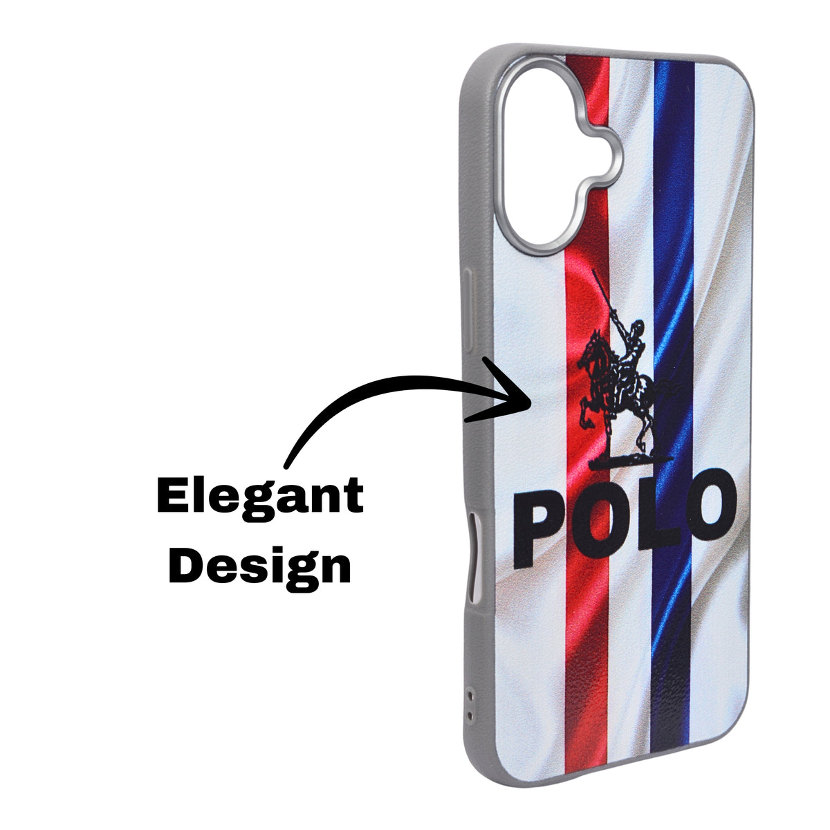 Santa Barbara Polo & Racquet Club Leather Phone Case For iPhone 16 Plus