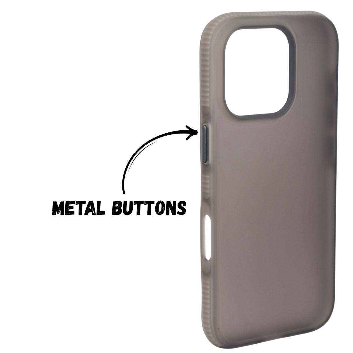 Matte Transparent Frosted with Side Border Phone Case For iPhone 16 Pro