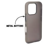 Matte Transparent Frosted with Side Border Phone Case For iPhone 16 Pro