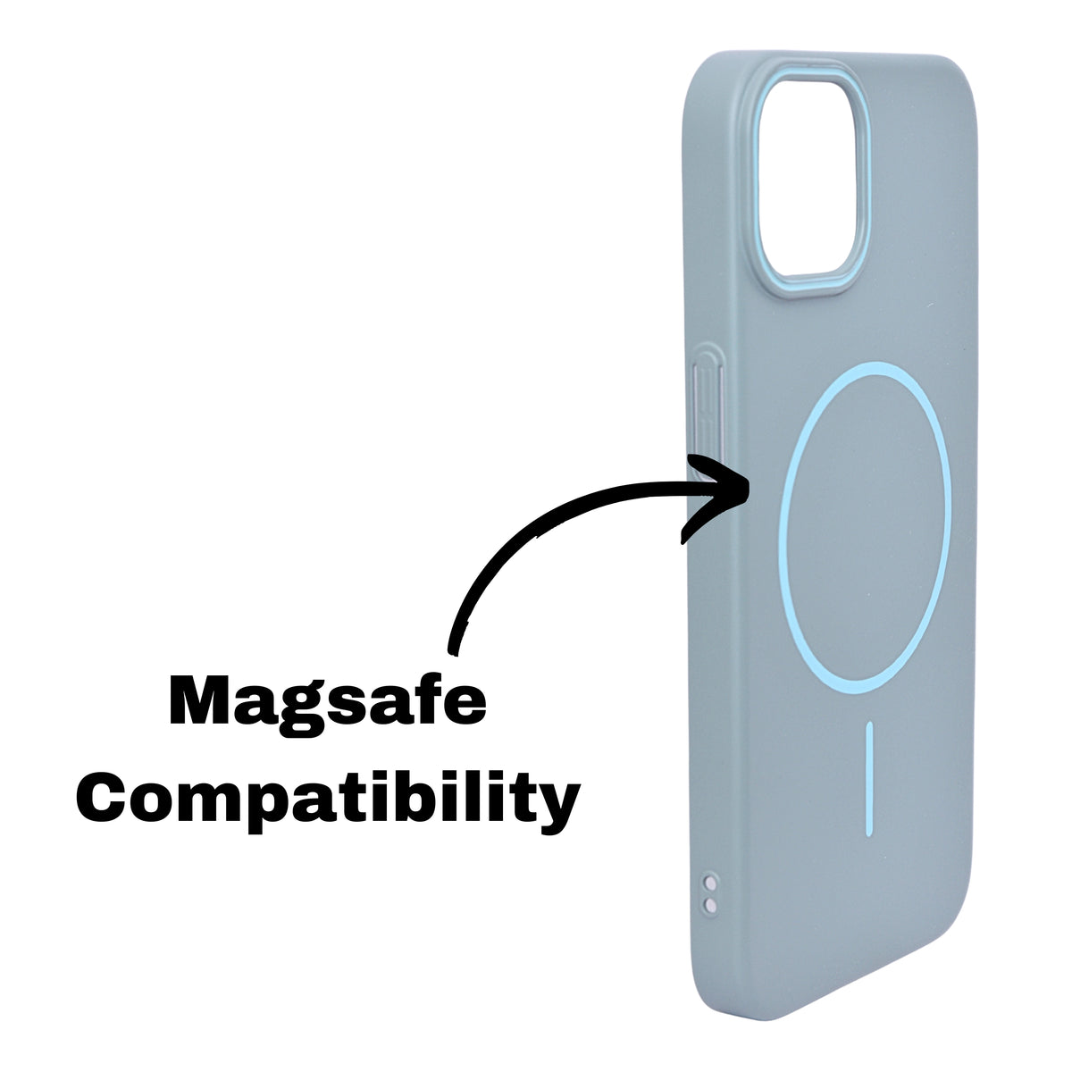 MagSafe Compatible Matte Finish Hard Plastic Phone Case for iPhone 15 Pro Max