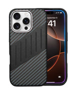 Carbon Fiber Leather Texture Kevlar Anti-Fall Protective Case for iPhone 15 Pro Max