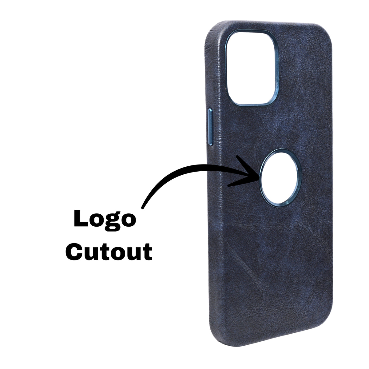 Deecase Premium Leather Finish with Metallic Logo Ring Cutout Phone Case for iPhone 12 /12Pro