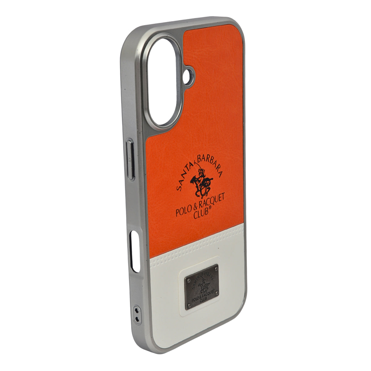Santa Barbara Polo Club Dual Tone Leather Finish Phone Case for iPhone 17