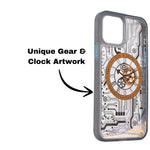 Tech Steampunk Gear Clock Design MagSafe Phone Case For iPhone 12/ 12Pro