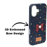 Cute Floral with 3D Bow Case For iPhone 16