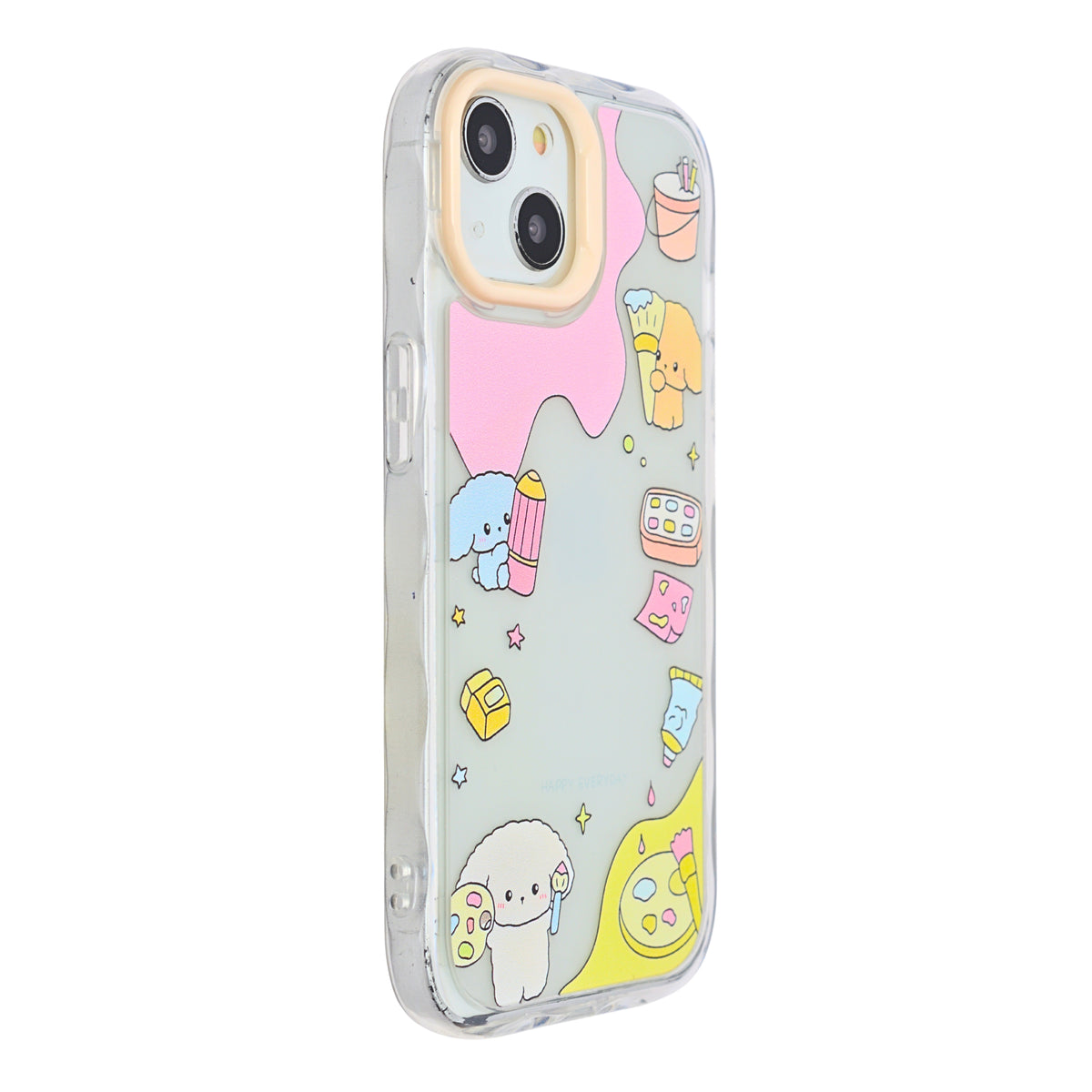 Cute Transparent Wavy Edge Phone Case for iPhone 13/ 14