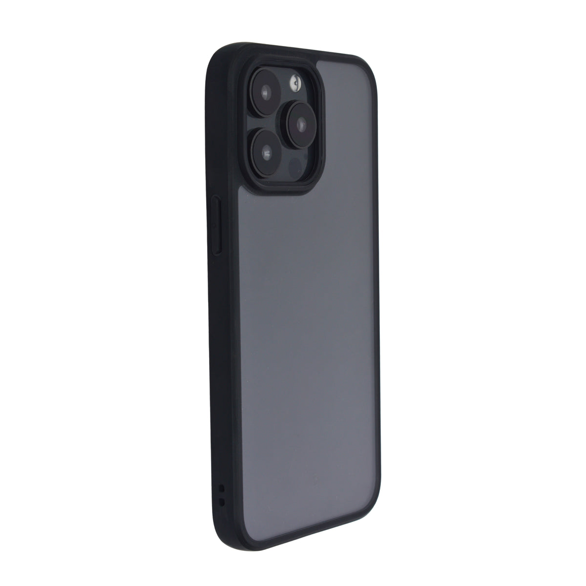 Transparent with Black Bumper Phone Case for iPhone 15 Pro Max