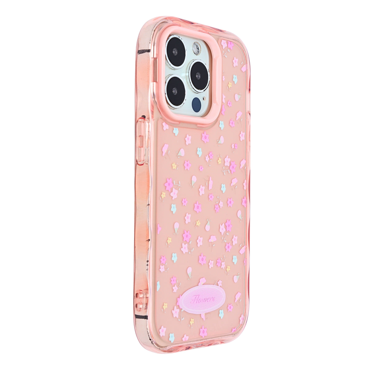 Cute Transparent Wavy Edge Phone Case for iPhone 14 Pro