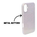 Glitter Marble Rainbow Case with Sparkle Finish Cover For iPhone 16