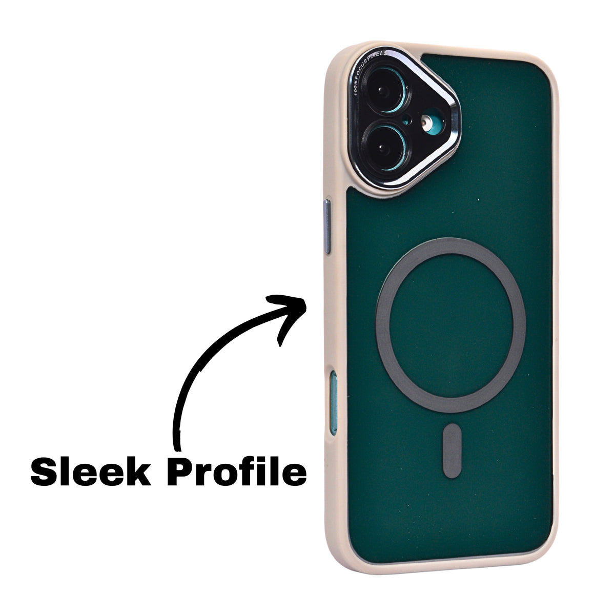 Smoke Transparent MagSafe Compatible Phone Case for iPhone 16 Plus