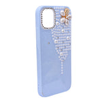 Luxury Glitter Finish with 3D Pearl Flower Design Phone Case for iPhone 11