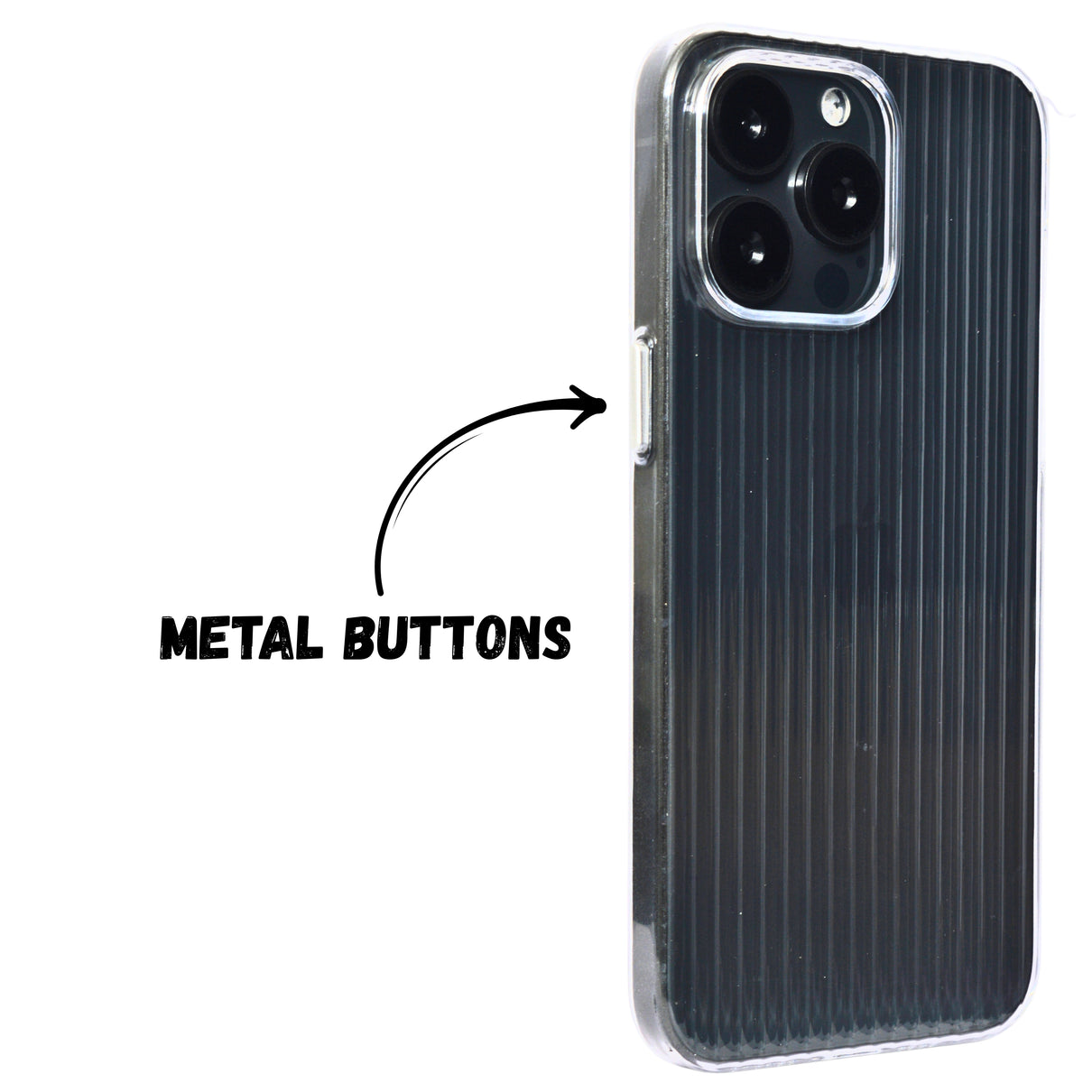 Hard Protective Striped Glossy Finish Phone Case for iPhone 14 Pro Max