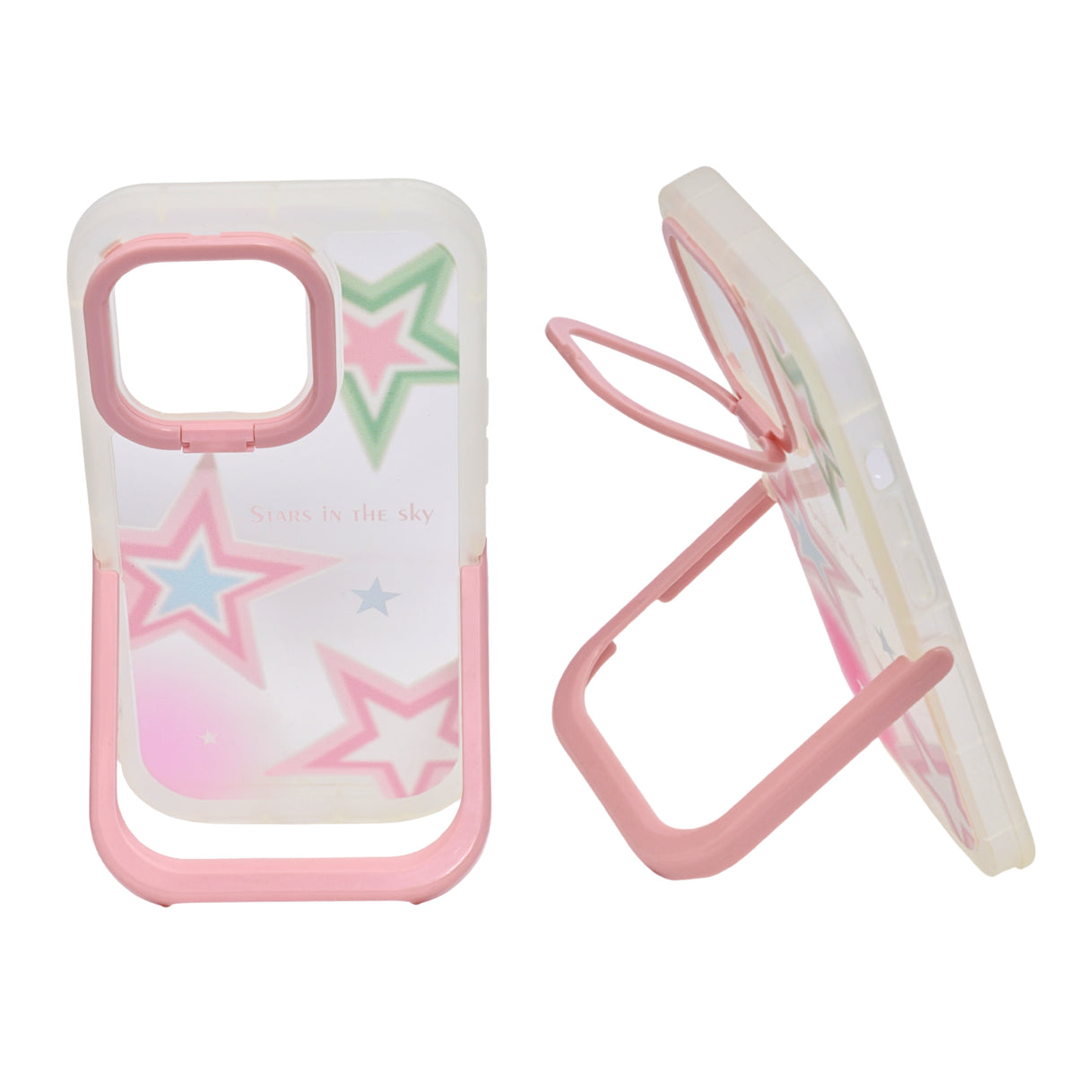 Star Case with Kickstand Holder Phone Case for iPhone 14 Pro