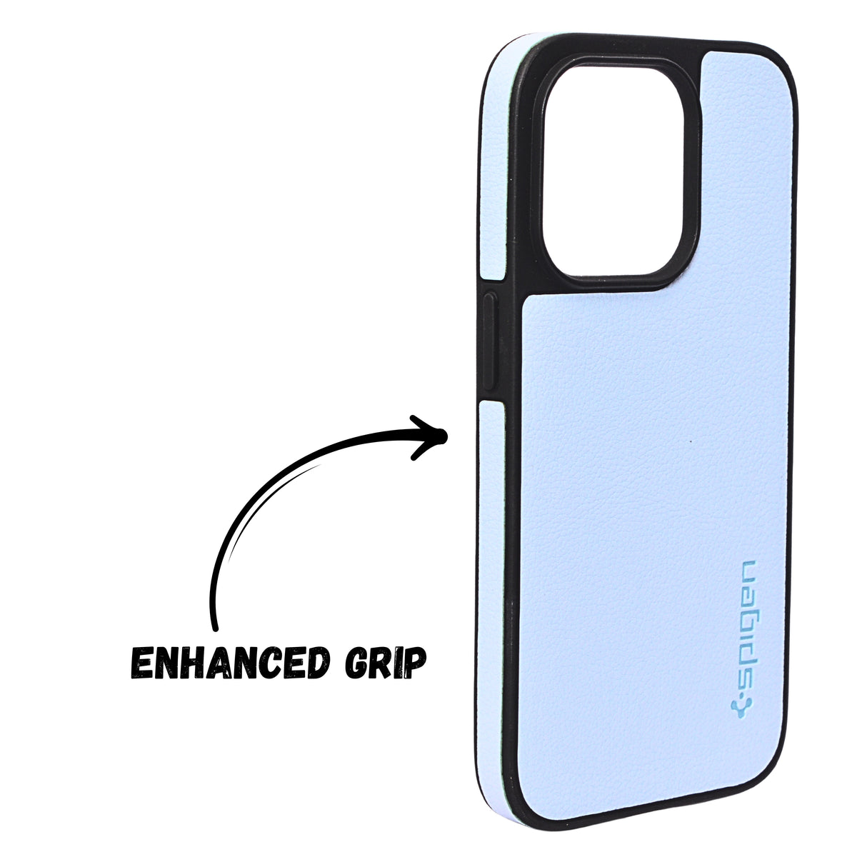 Spigen Leather Textured Protective Phone Case For iPhone 14 Pro Max
