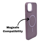 MagSafe Compatible Matte Finish Hard Plastic Phone Case for iPhone 14Plus/ 15Plus