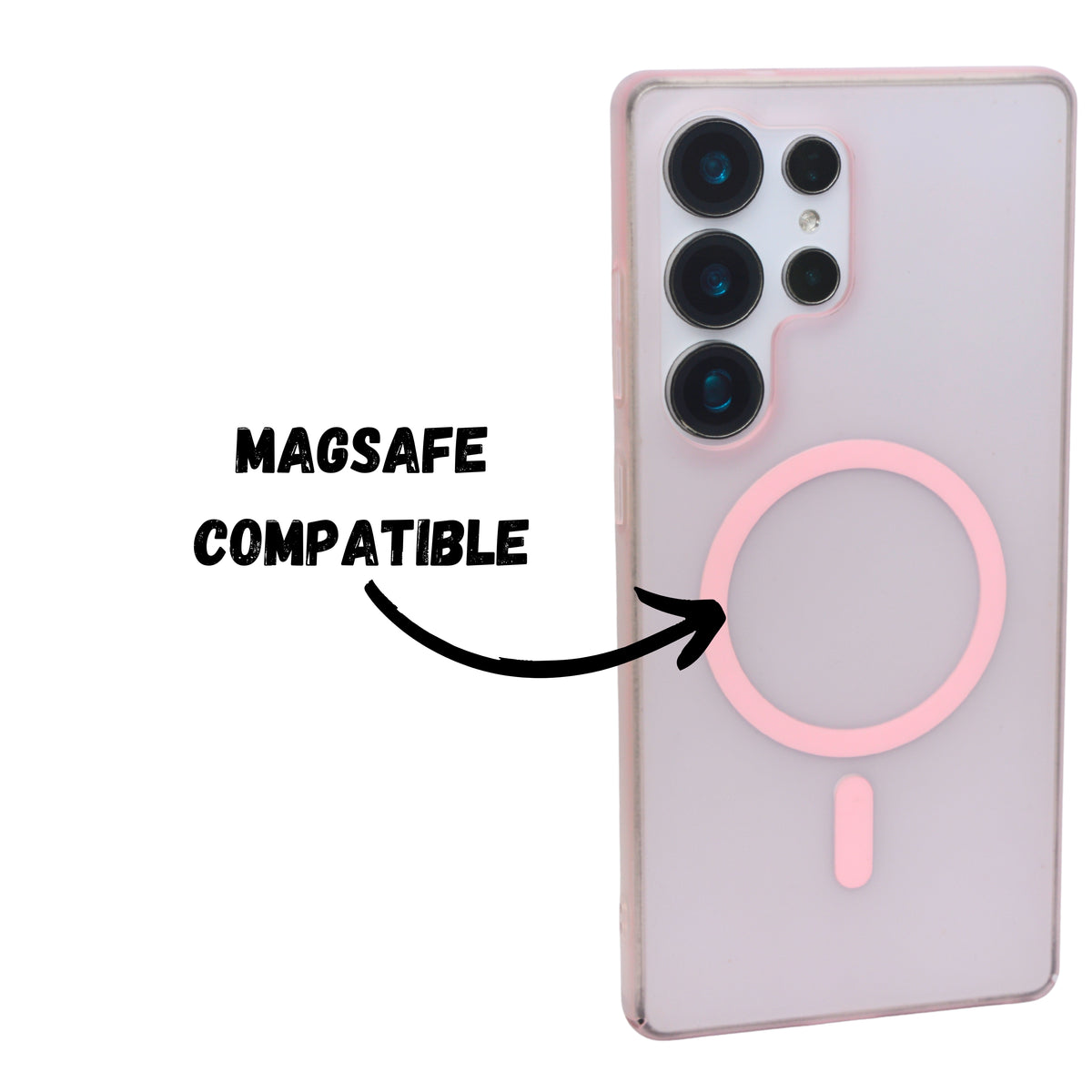 Translucent MagSafe Compatible Protective Phone Case for Samsung S25 Ultra