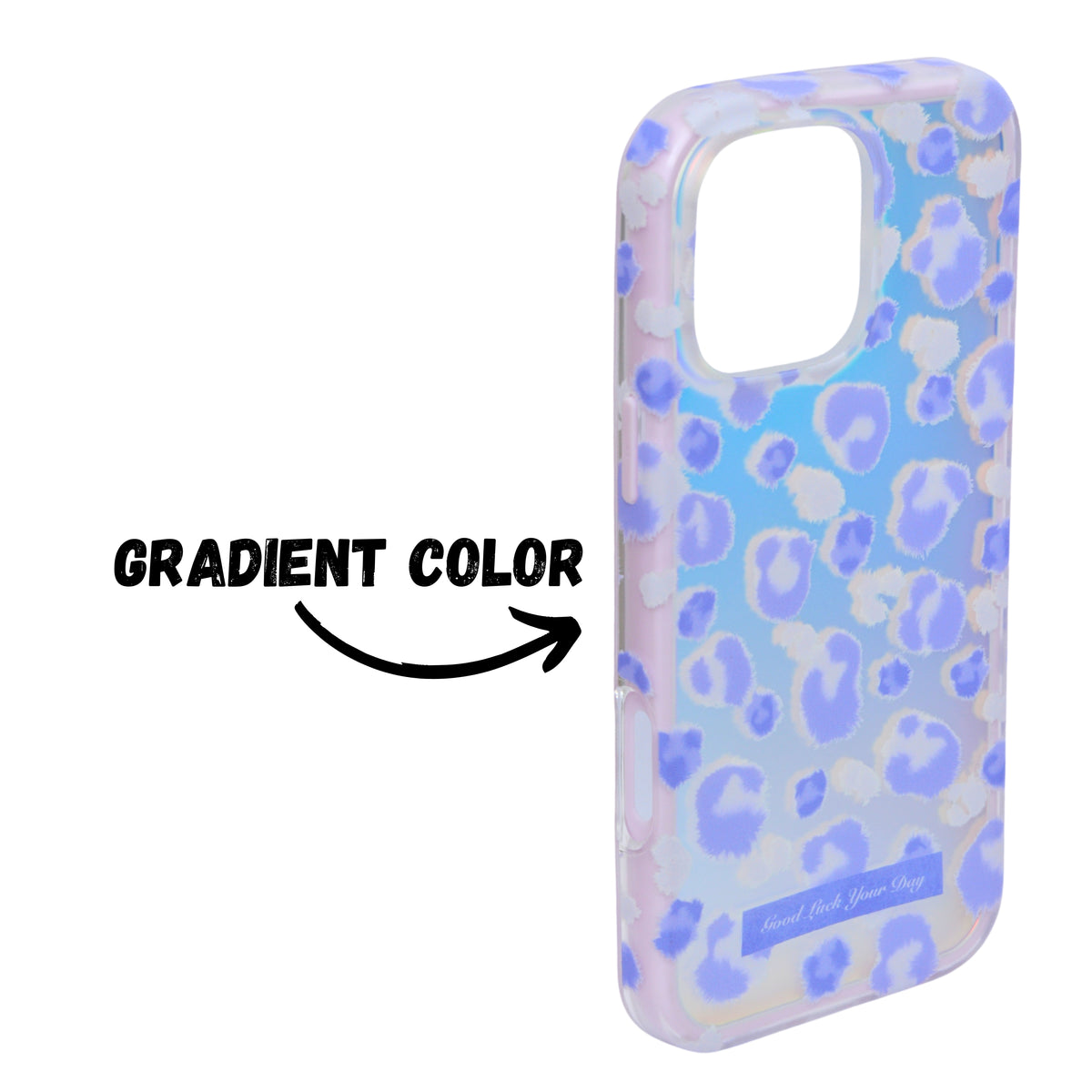 Gradient Leopard Print iPhone Case – Shockproof Stylish Cover For iPhone 16 Pro