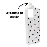 3D Cartoon Character with Polka Dots Soft Phone Case for iPhone 12/ 12 Pro