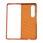 Premium Leather Texture Kickstand Phone Case for Samsung Galaxy Z Fold 4