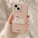 3D Puffy Puppy Charm Matte Case