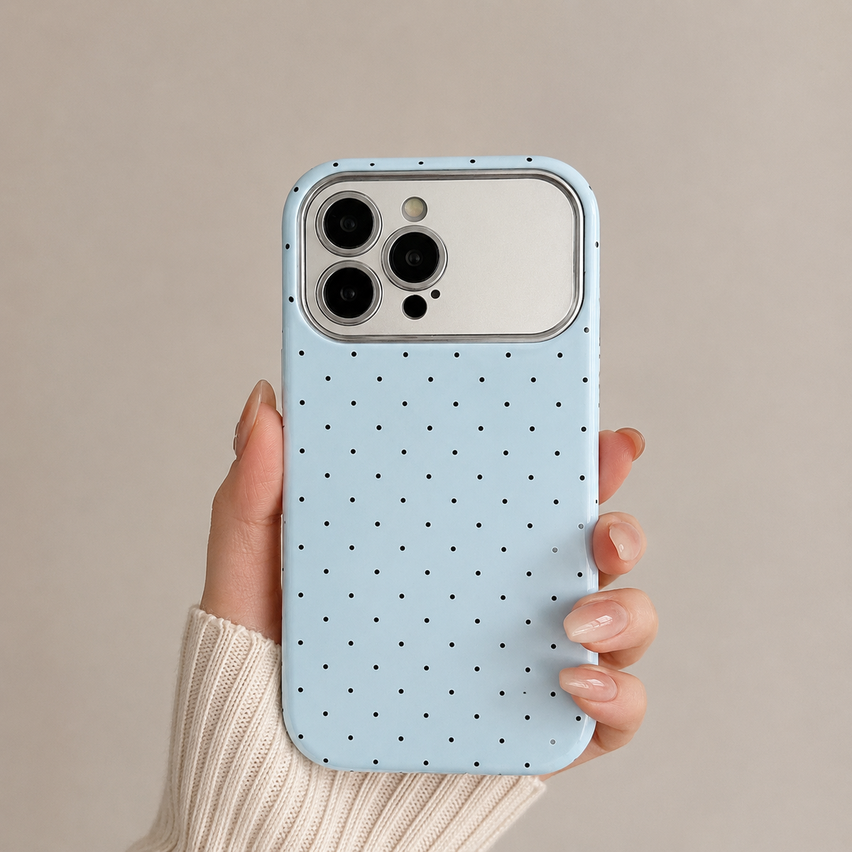 Matte Polka Dots Designer Case