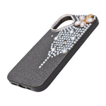 Luxury Glitter Finish with 3D Pearl Flower Design Phone Case for iPhone 17