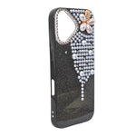 Luxury Glitter Finish with 3D Pearl Flower Design Phone Case for iPhone 17